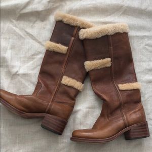 Vintage 77025 Frye Boots with Shearling